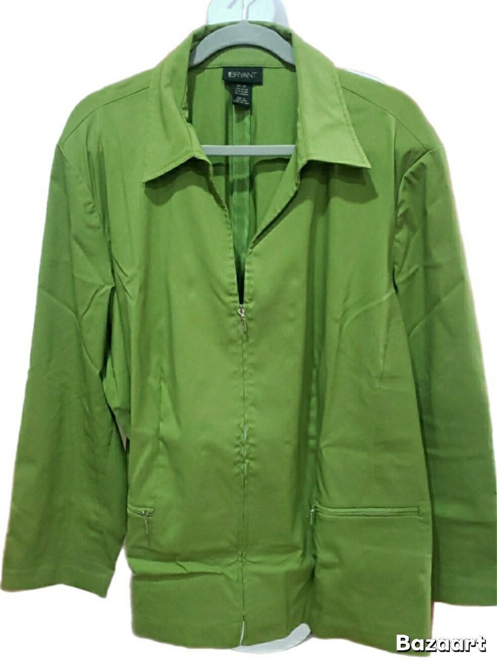 Lane Bryant Lime Green Zip-Front Women's Jacket, 26/28